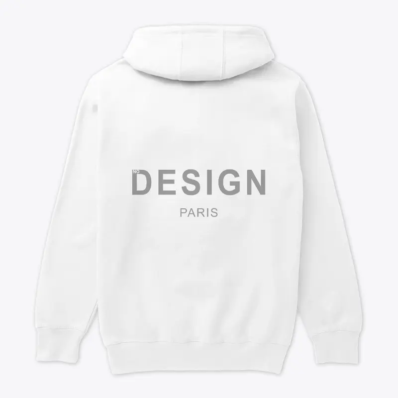 No Design Whte Signature Hoodie